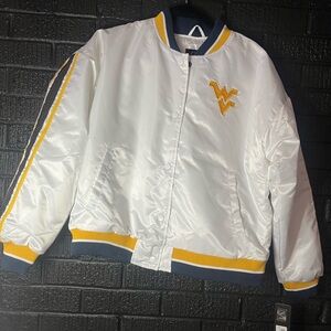 White and Yellow Varsity Jacket